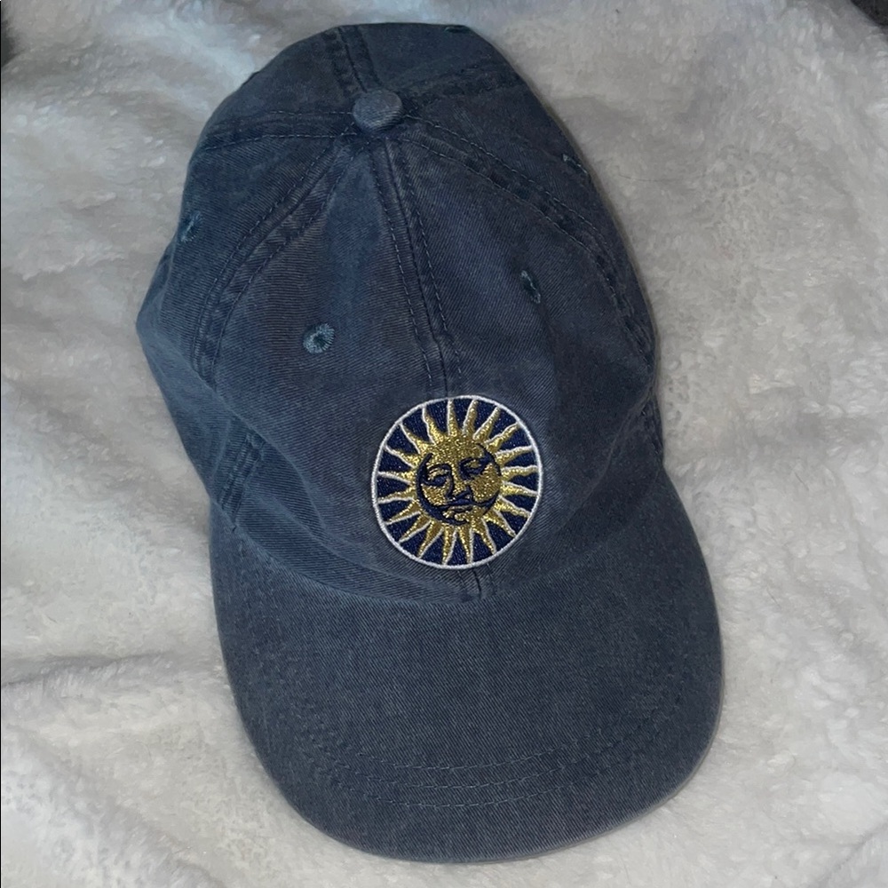 Sun Embroidered Denim Cap